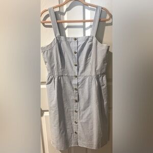 J.Crew Women’s summer dress 10 blue white striped cotton